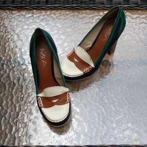 MIA Platform Penny Loafer Heels